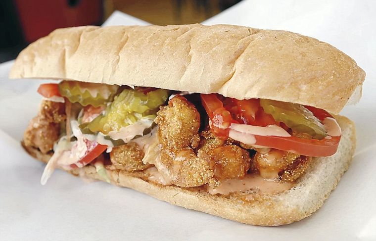 Lasalle's Deli shrimp poboy